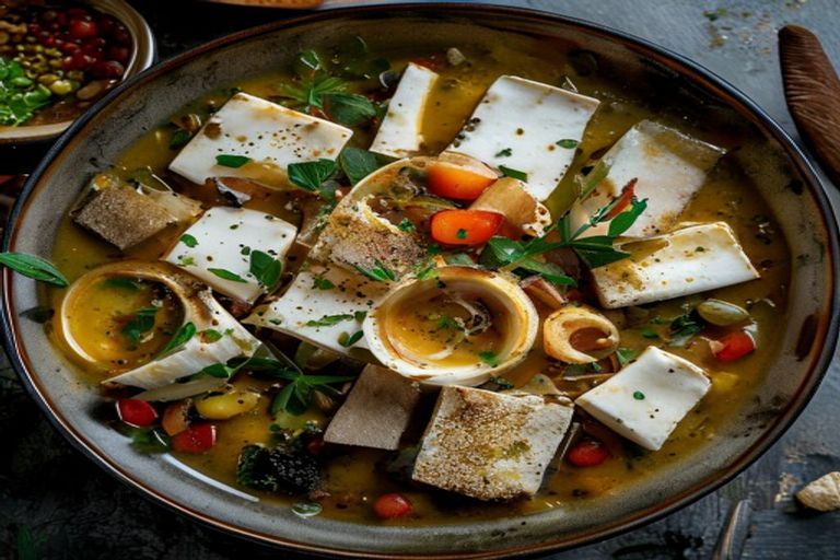 Italiaanse minestrone met witte bonen