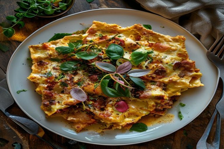 Vegetarische lasagne met spinazie en ricotta